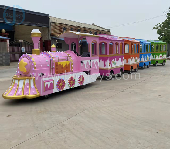 Loverly Pink star trackless train